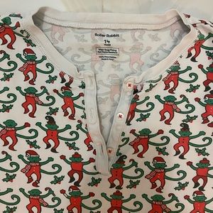 Roller Rabbit Elf Christmas Pajamas Size 14 Girls Worn before